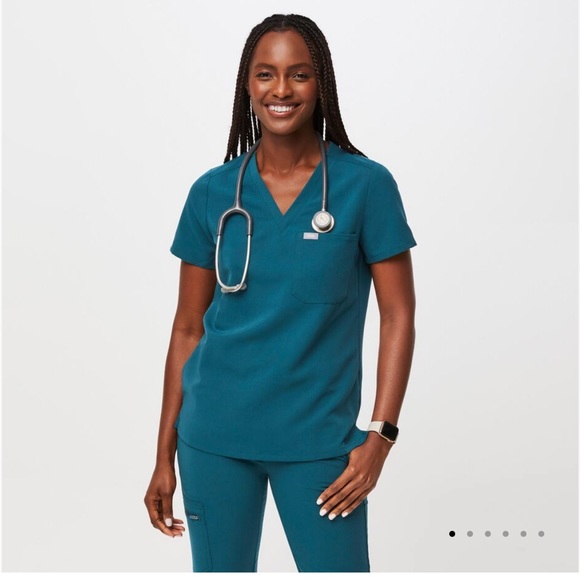 Figs Tops Figs Caribbean Blue Small Catarina Poshmark